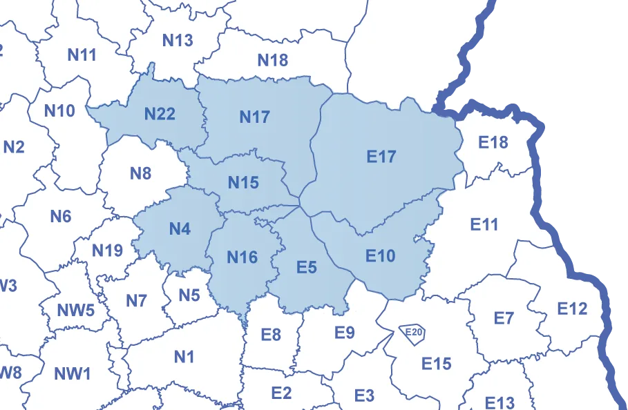Practice catchment area map